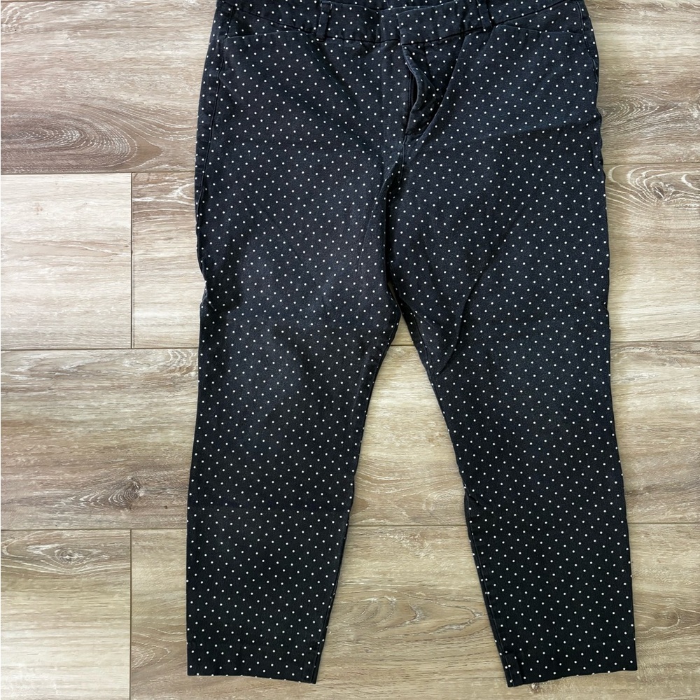 Women's Black Polka Dot Pants